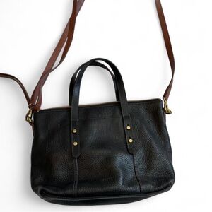 Fossil Jenna Medium Black and Brown Leather Shoulder Bag excellent condition